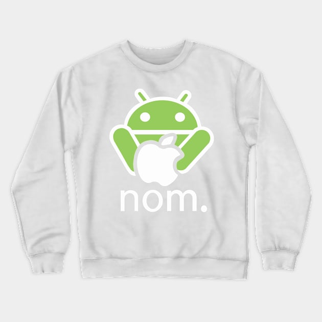 Droid Nom Crewneck Sweatshirt by Faltra